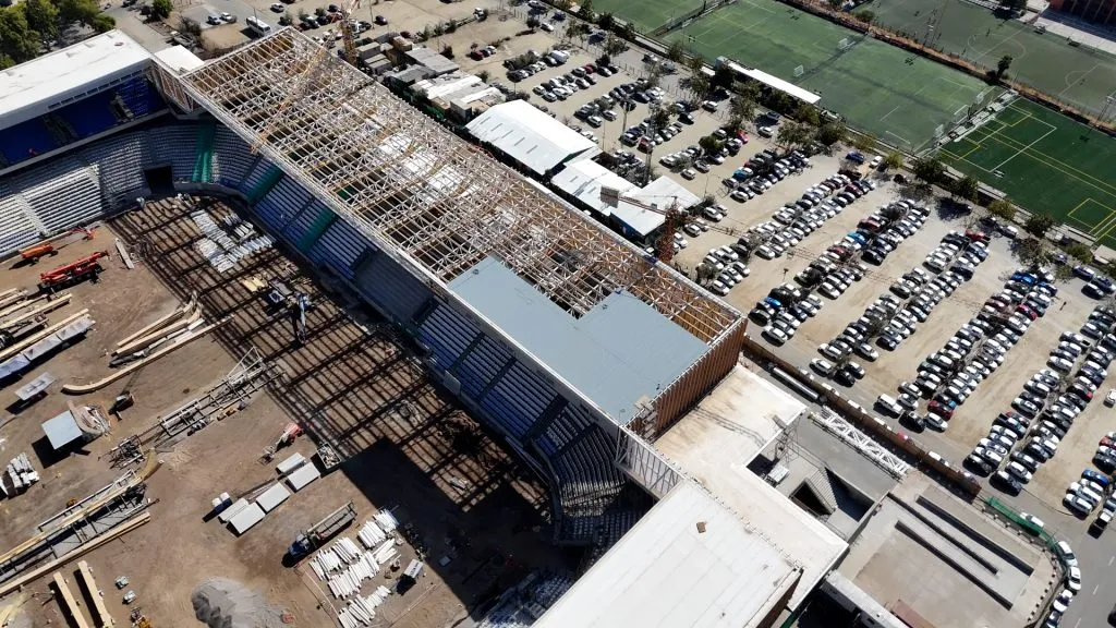 Así va la remodelación del estadio San Carlos de Apoquindo