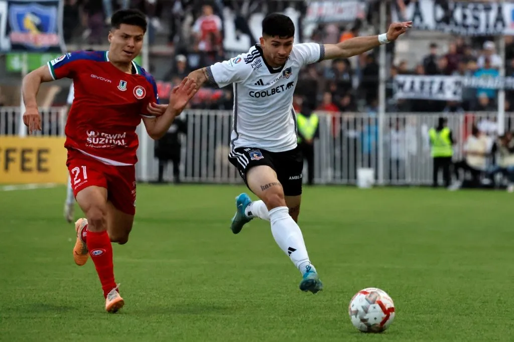 Cristián Riquelme en uno de sus pocos partidos con Colo Colo (Photosport)
