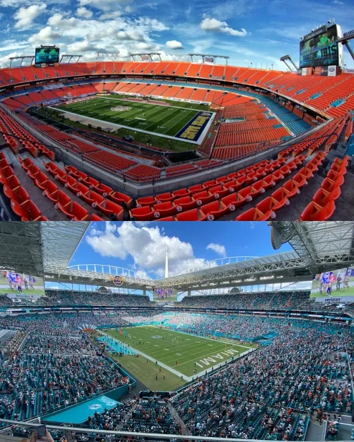 El estadio de Miami fue renovado por la empresa HUK. | Foto: Getty Images.