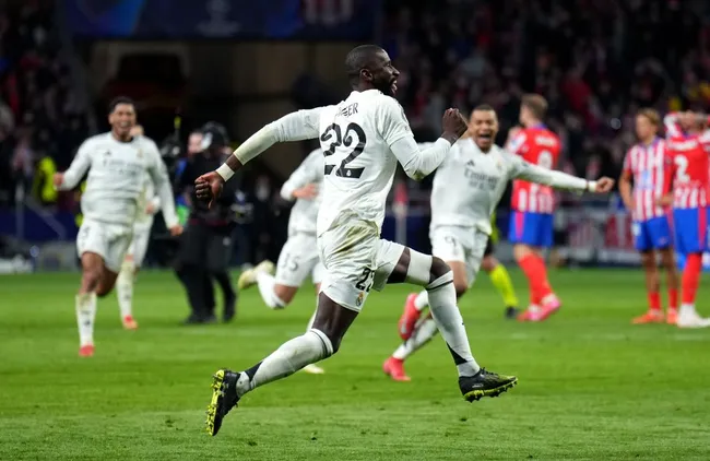 Antonio Rudiger anotó el penal decisivo a favor del Real Madrid. (Angel Martinez/Getty Images).
