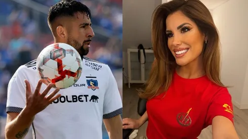 El jugador de Colo Colo y la influencer aparecieron en importante medio español.