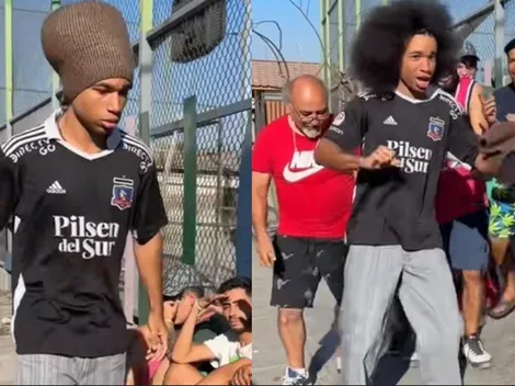 Popular TikToker se luce con la camiseta de Colo Colo