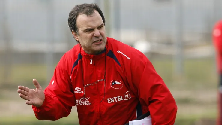 Marcelo Bielsa como DT en la selección chilena.