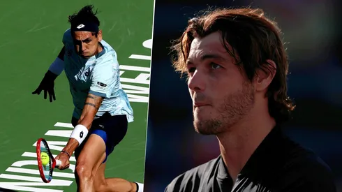 Alejandro Tabilo y Taylor Fritz durante el Indian Wells 2025