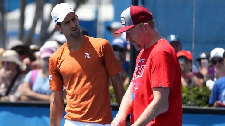 Novak Djokovic y Boris Becker