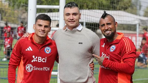 Arturo Vidal recibió a Cristóbal Campos en JPD