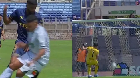 Augusto Barrios anotó un golazo extraordinario.