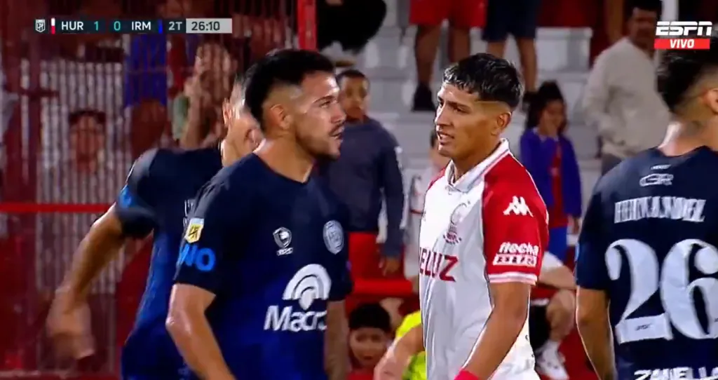 Matías Fernández terminó muy molesto con el Colorado Gil. (Captura ESPN).