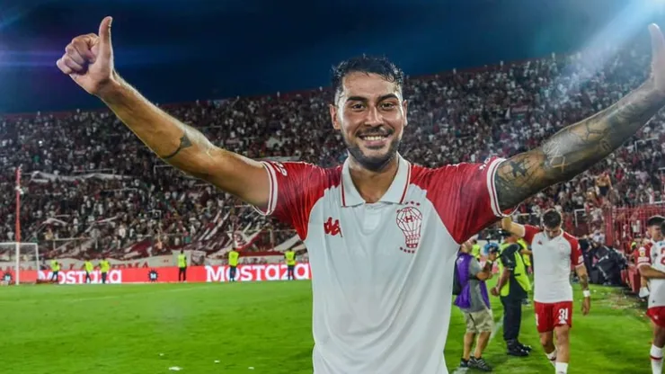 Emmanuel Ojeda habló de un gracioso momento tras su primer gol en Huracán.