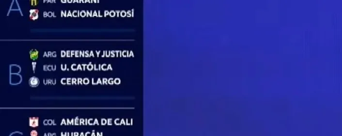 El error que se reportó en la transmisión del sorteo de Copa Sudamericana