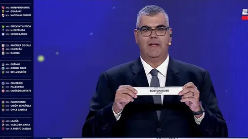 El error pasó desapercibido en la transmisión oficial de la Conmebol