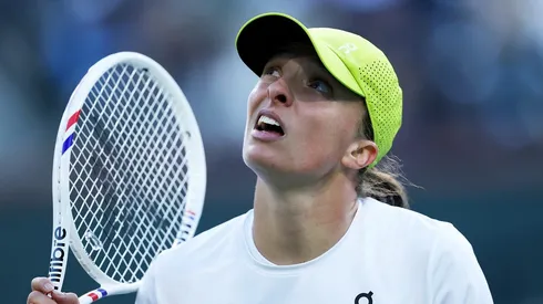 Iga Swiatek en la semifinal del Indian Wells 2025.