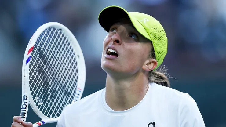 Iga Swiatek en la semifinal del Indian Wells 2025.