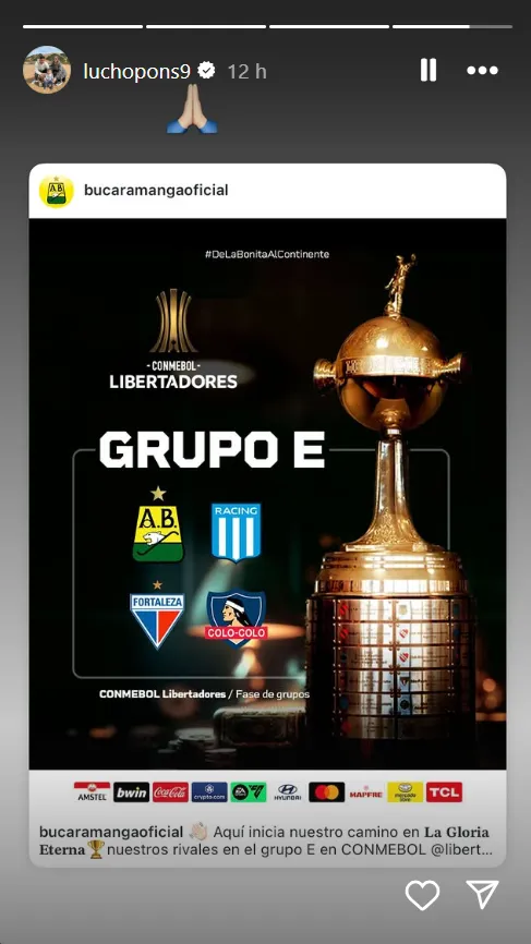 Captura Instagram Luciano Pons.