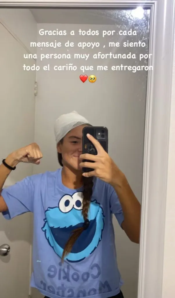 El mensaje de la jugadora de Coquimbo Unido antes de abandonar el hospital en Valparaíso.