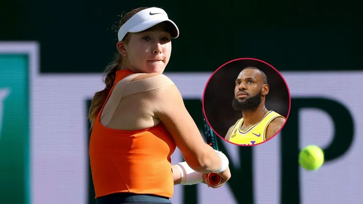 Mirra Andreeva y LeBron James