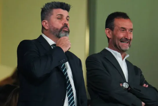 Christian Bragarnik, a la izquierda, es el dueño del Elche de España. (Getty Images).