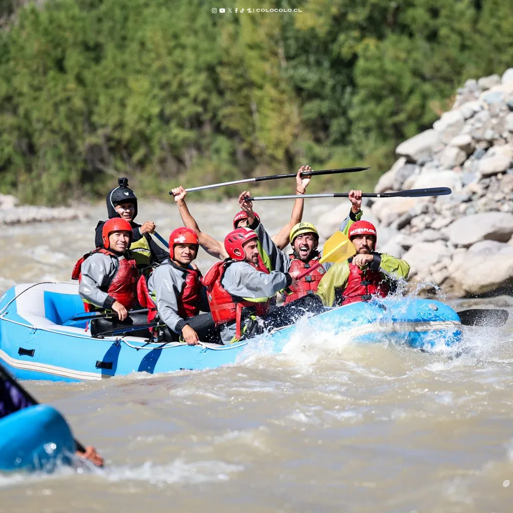 El plantel albo disfrutó de una jornada de rafting