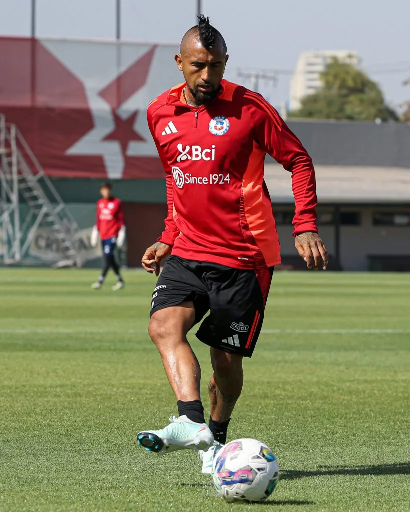 Arturo Vidal está siendo vital para Ricardo Gareca en la selección chilena y no sólo por lo que aporta en la cancha. Foto: Photosport.