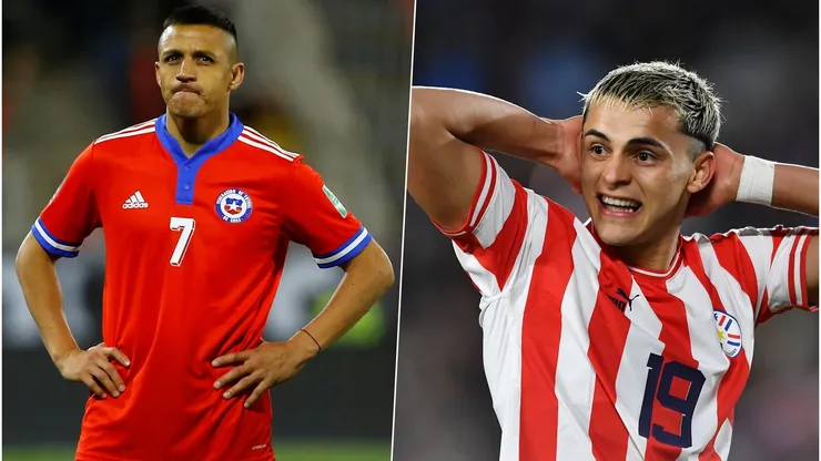 Alexis Sánchez y Ramón Sosa con sus selecciones.
