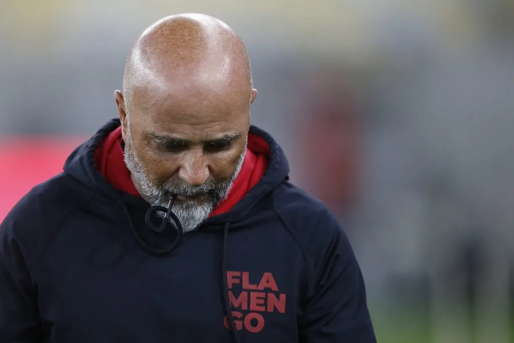 Jorge Sampaoli en el Flamengo de Brasil. (Wagner Meier/Getty Images).