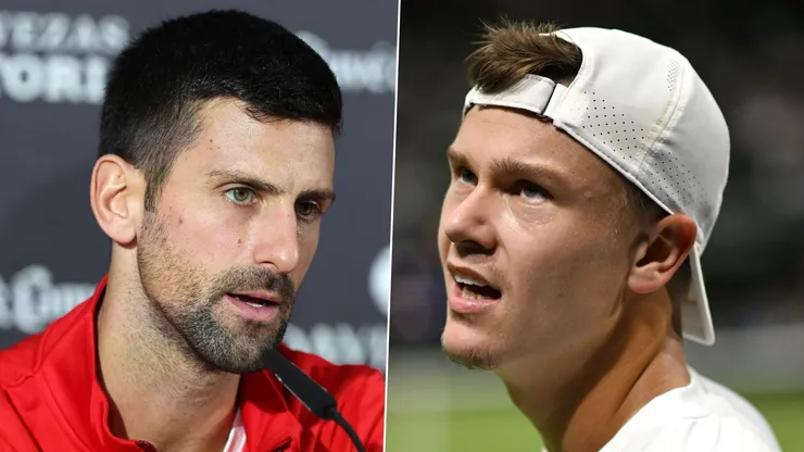 Novak Djokovic y Holger Rune