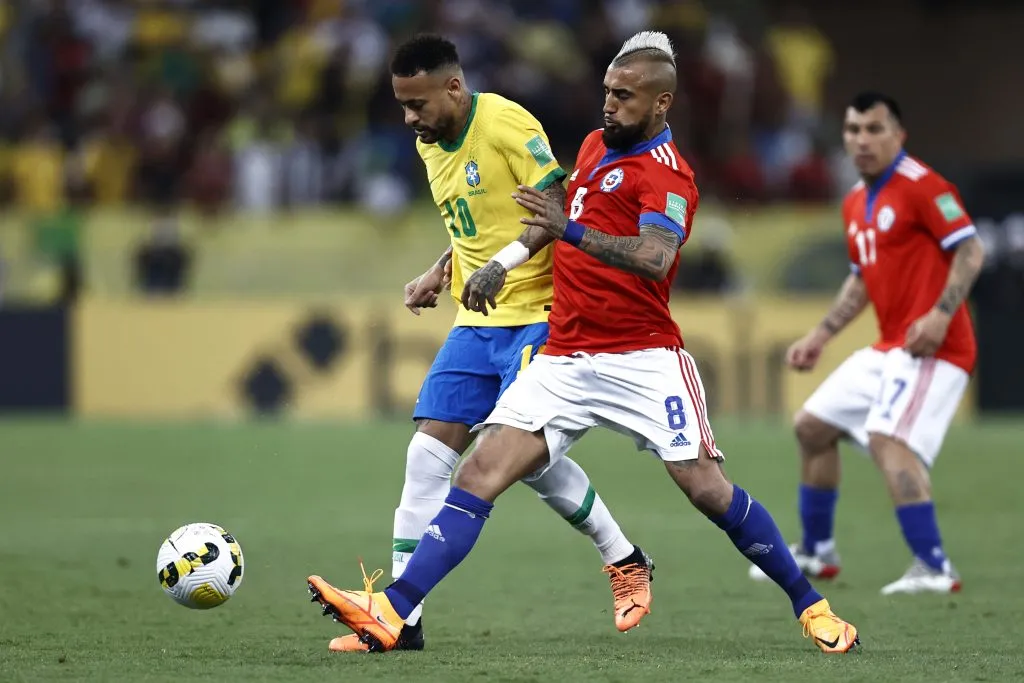 Brasil es otro de los rivales que le quedan a Chile en eliminatorias. Foto: Getty Images.