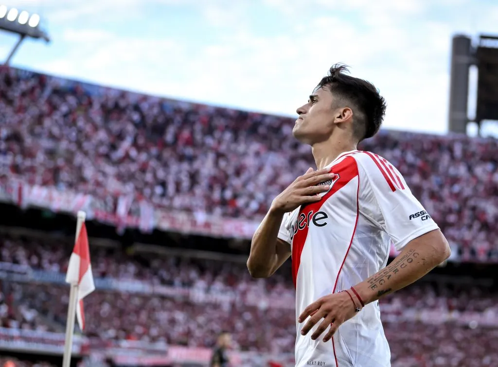 Pablo Solari anotó 30 goles en 110 partidos jugados por River Plate. (Marcelo Endelli/Getty Images).