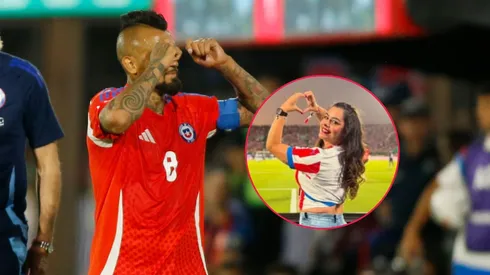 Arturo Vidal y Larissa Riquelme