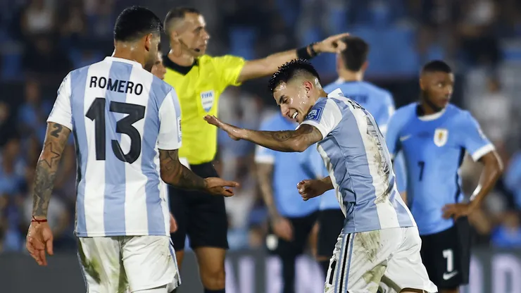 Triunfo de Argentina contra Uruguay a domicilio y sin Messi.