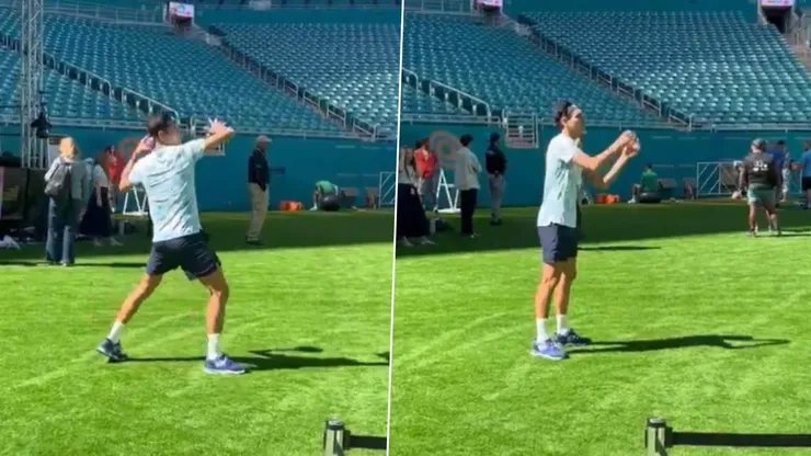 Alejandro Tabilo entrenando