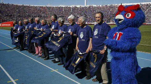 Los jugadores del Ballet Azul de U. de Chile.