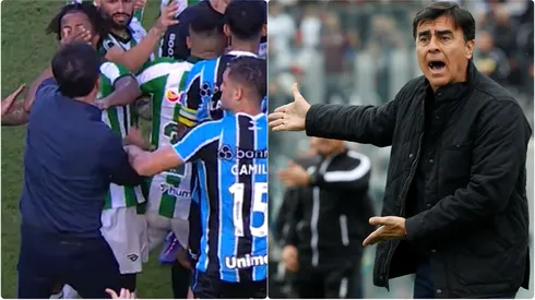Gustavo Quinteros es castigado en Brasil por pegarle a jugador rival.