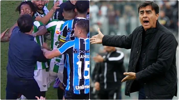 Gustavo Quinteros es castigado en Brasil por pegarle a jugador rival.