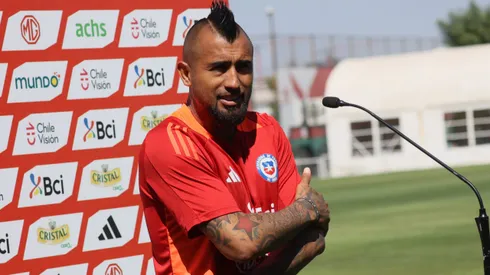 Arturo Vidal habló en conferencia de prensa este domingo.