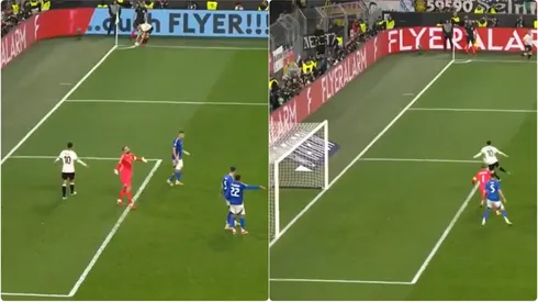 Alemania anotó el gol más fácil de su historia ante la "pava" Italia.