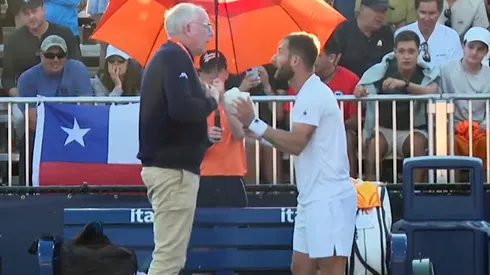 Moutet y su furia en el duelo contra Tabilo: el galo rompió el silencio.