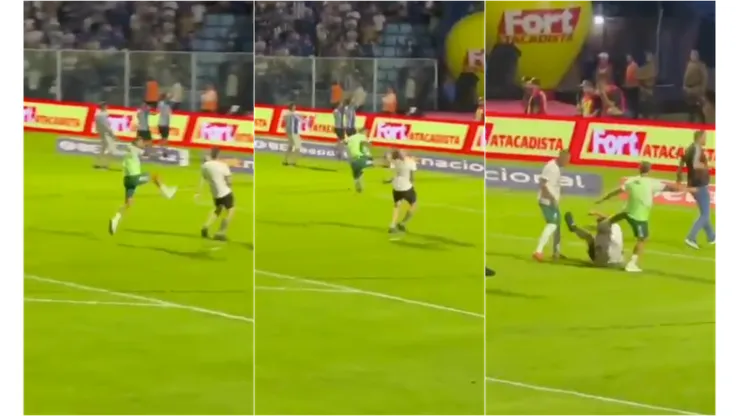 Jugador de Chapecoense golpeó a hincha.