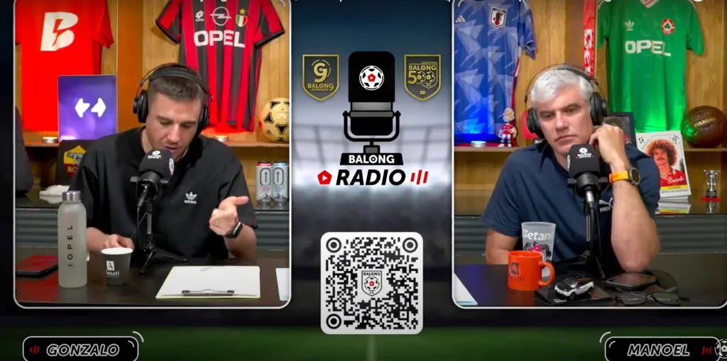 Gonzalo Fouillioux y Manuel de Tezanos en el Balong Radio. (Captura YouTube).