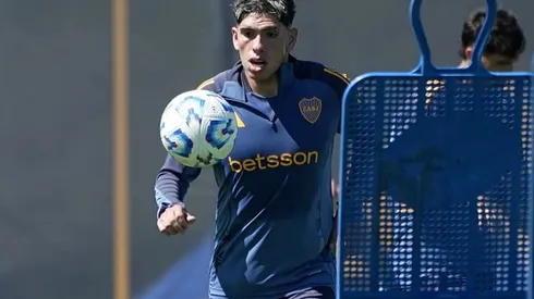 Carlos Palacios volvió a los entrenamientos