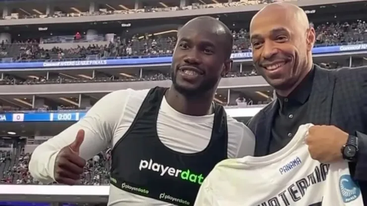 Cecilio Waterman y su momento viral junto a Thierry Henry.