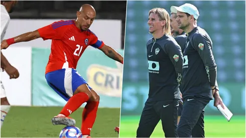 Marcelo Díaz visitó a sus socios del cuerpo técnico de la selección de Ecuador.
