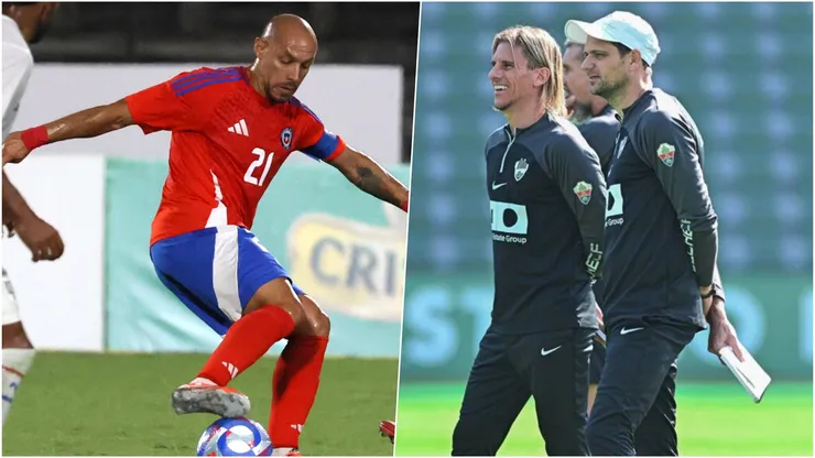 Marcelo Díaz visitó a sus socios del cuerpo técnico de la selección de Ecuador.