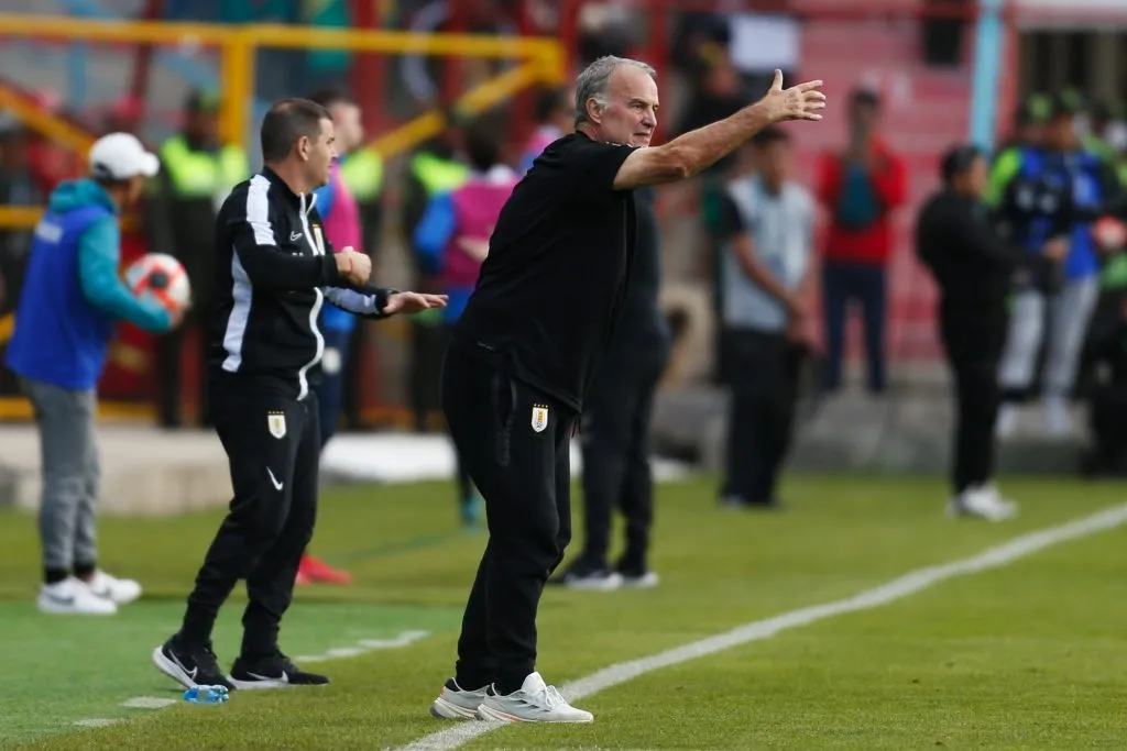 Marcelo Bielsa valoró el empate en El Alto.  (Photo by Gaston Brito Miserocchi/Getty Images)