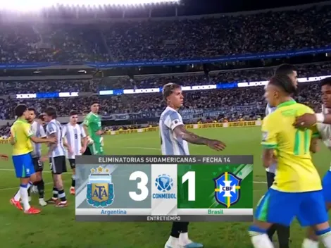 Argentinos y brasileños se agarran por culpa de Raphinha