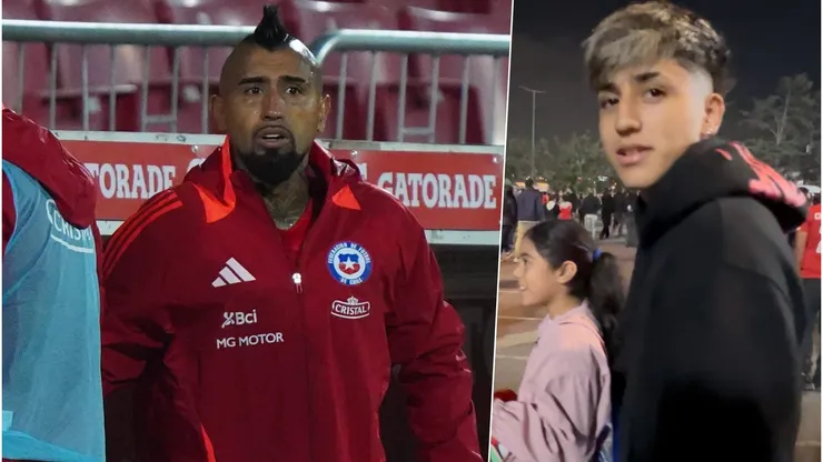 Alonso Vidal le mandó un mensaje a su papá por la Roja.