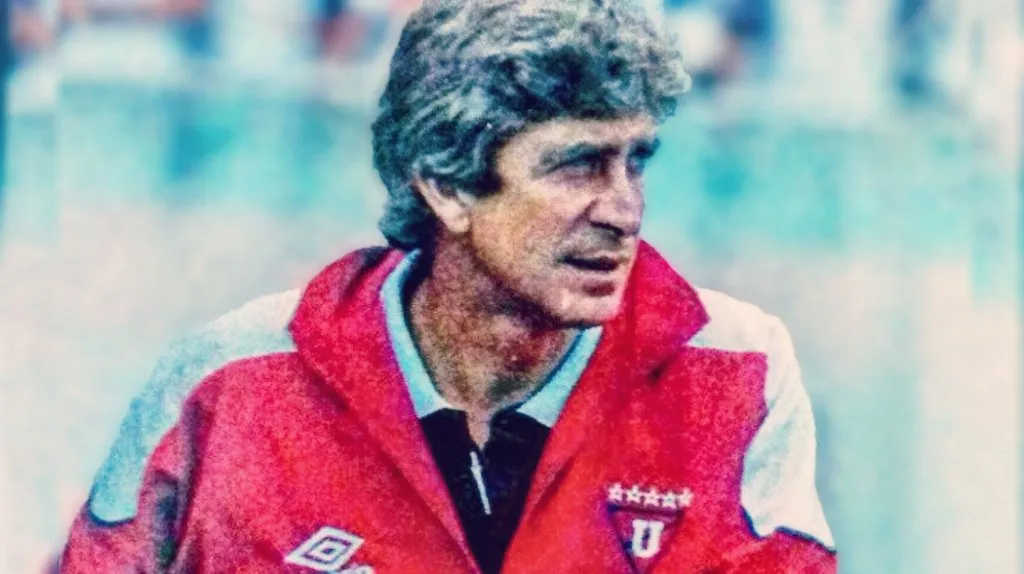 Pellegrini y ‘Nano’ Díaz compartieron cuerpo técnico en Liga de Quito a finales de los 90. (Foto: ‘X’ Todo por LDU)
