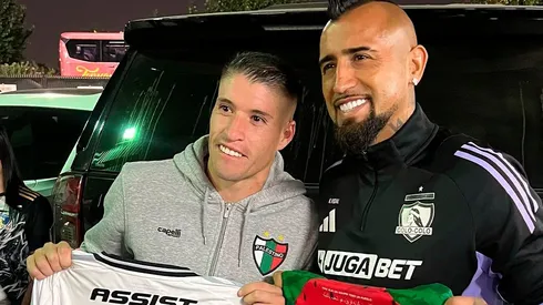 Gonzalo Tapia y Arturo Vidal se reencontraron