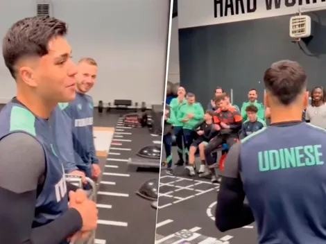 Pizarro sorprende con celebración de cumpleaños en Udinese