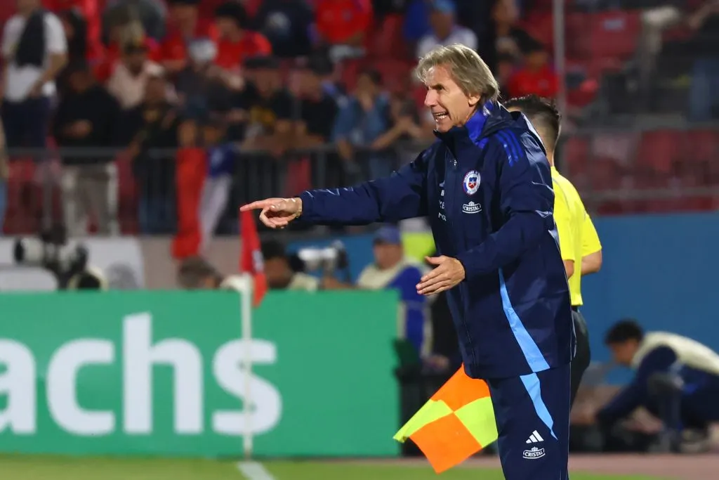 Ricardo Gareca dirigiendo a la selección chilena. (Photo by Marcelo Hernandez/Getty Images)